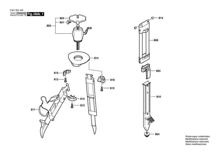New Genuine Bosch 1600A000AA Stand Leg