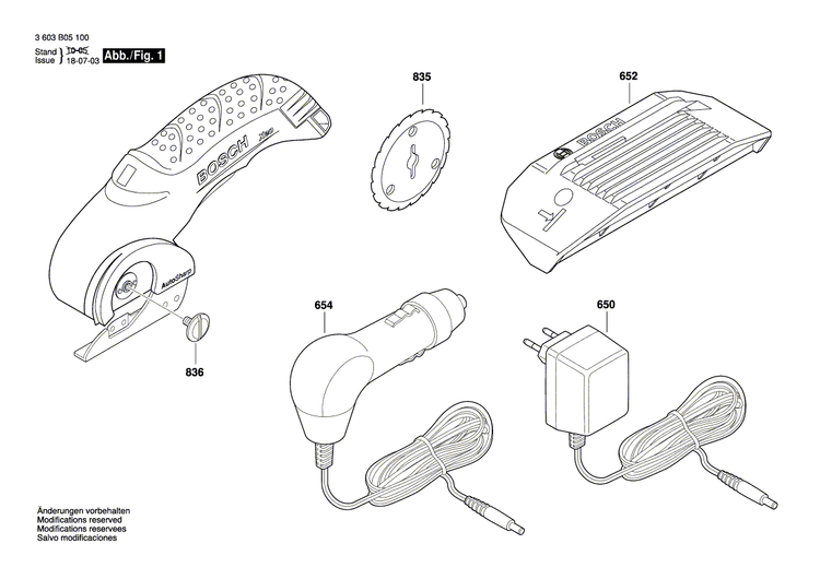 New Genuine Bosch 1600A000CV Edge Cutter