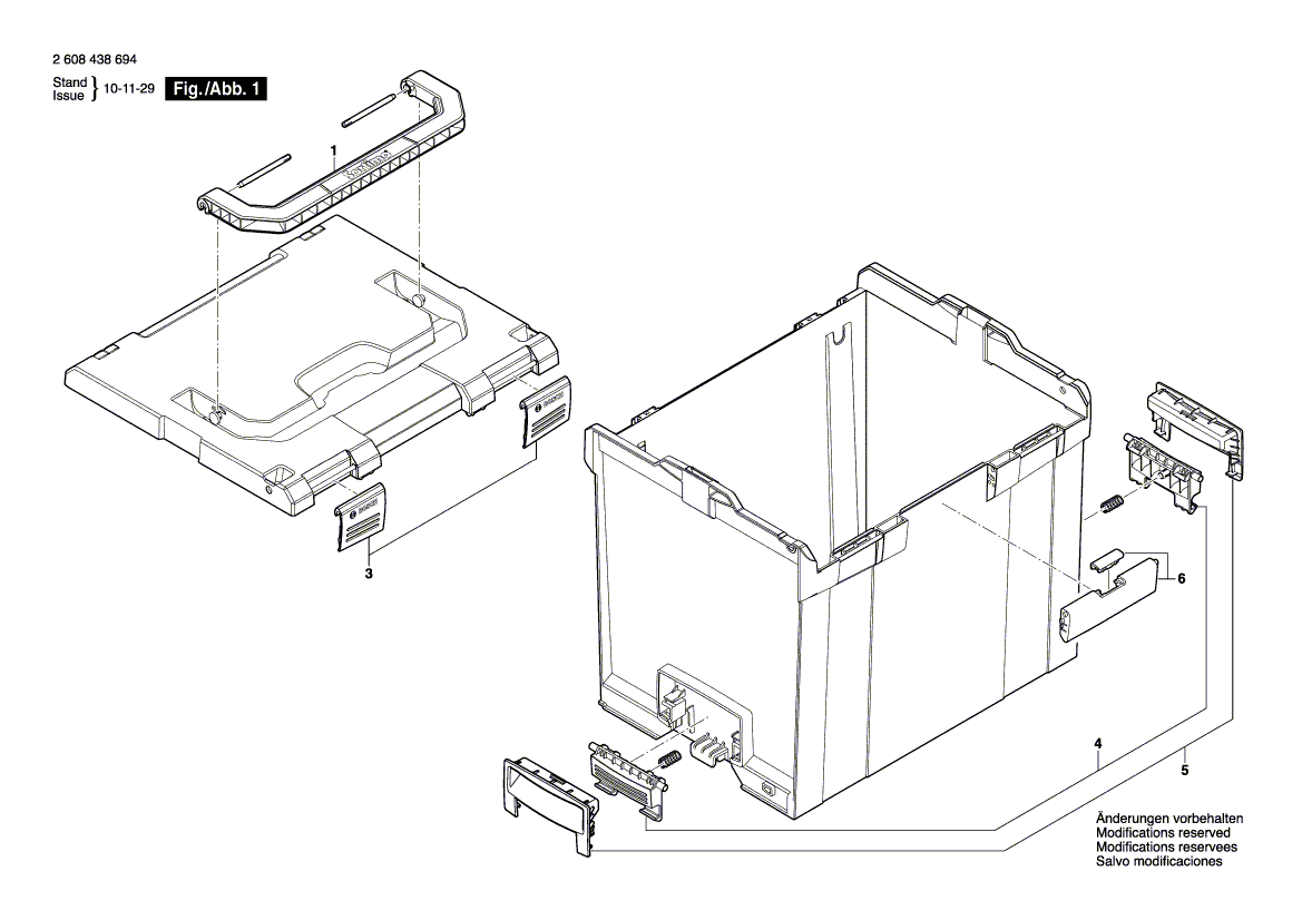 New Genuine Bosch 1600A000J5 Seal Parts Set