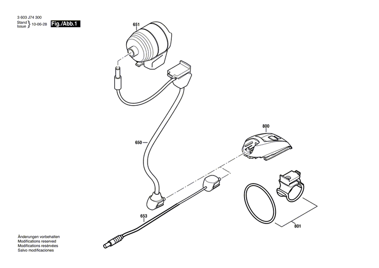 New Genuine Bosch 1600A000JX Support