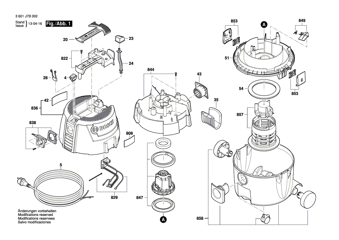 New Genuine Bosch 1600A000P9 Handle