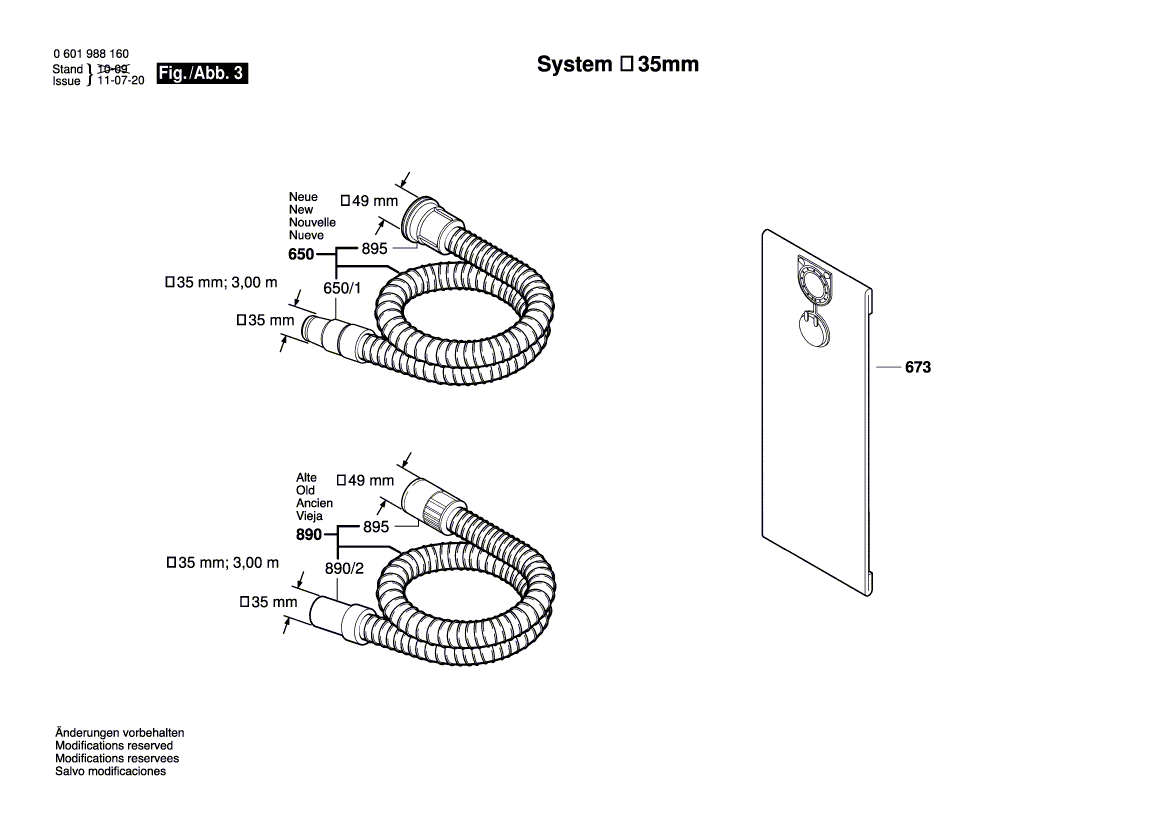 New Genuine Bosch 1600A000SD Intermediate housing