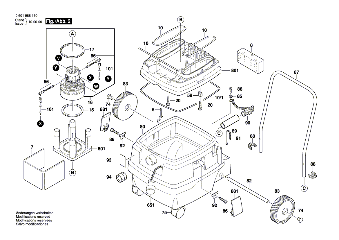 New Genuine Bosch 1600A000SE Motor Housing