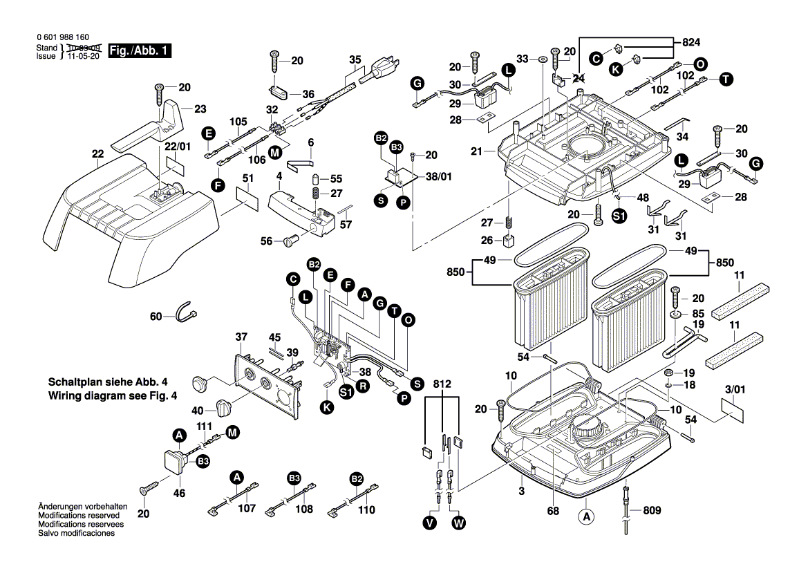 New Genuine Bosch 1600A000SE Motor Housing