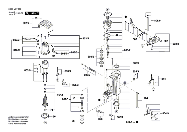 New Genuine Bosch 1600A000TE Motor Housing