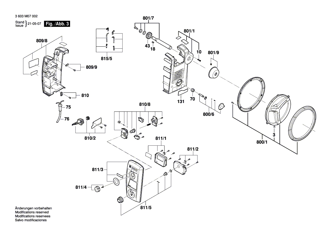 New Genuine Bosch 1600A000UE Cable Set