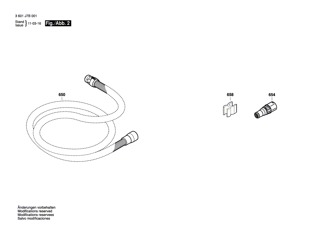 New Genuine Bosch 1600A000UW Covering hood