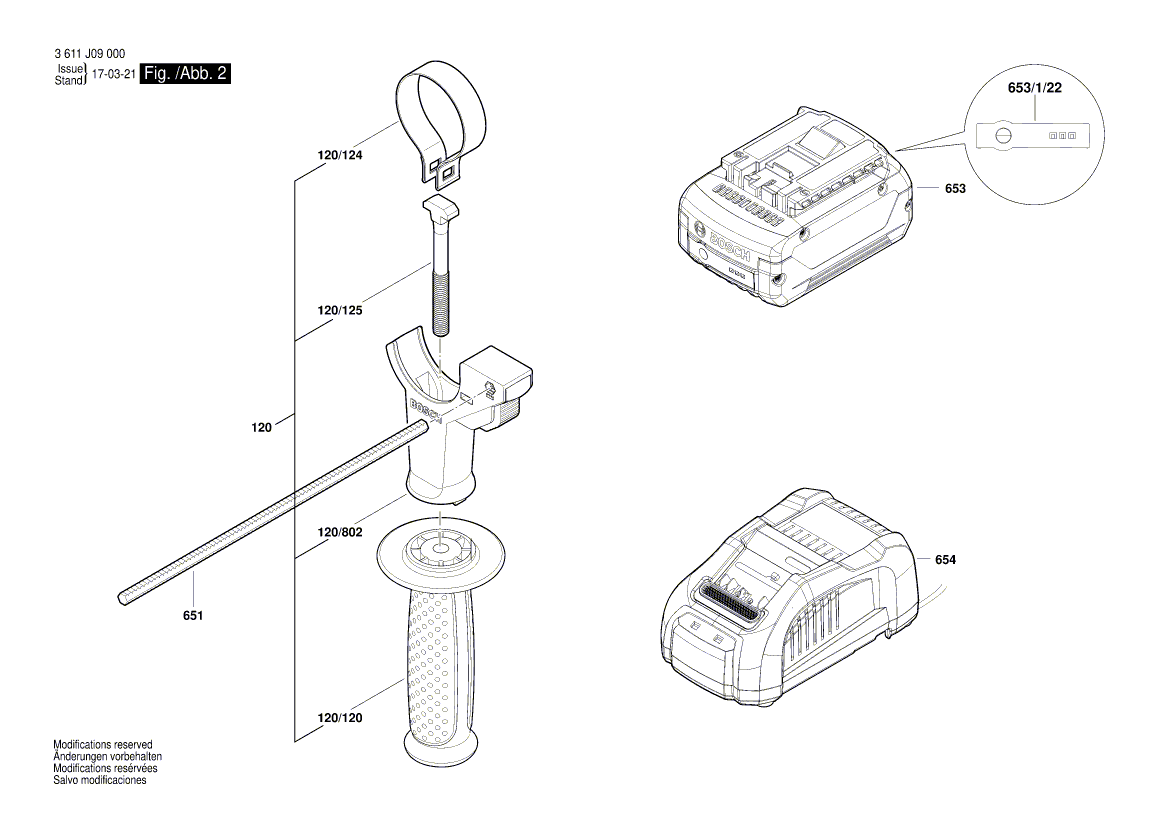 New Genuine Bosch 1600A001ED Control Element