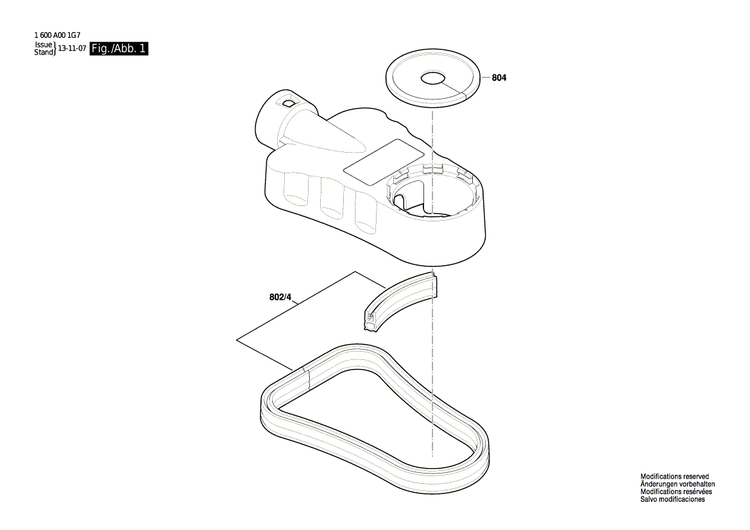 New Genuine Bosch 1600A001MJ Sealing Profile