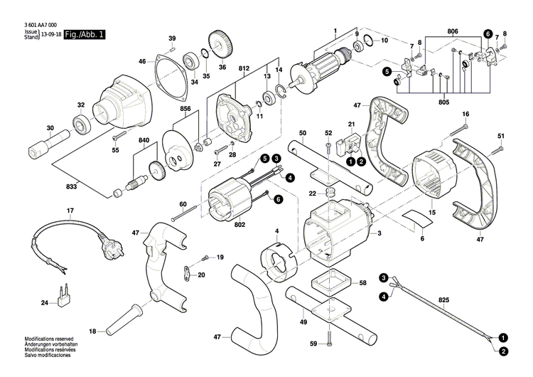 New Genuine Bosch 1600A001U9 Cylindrical Gear