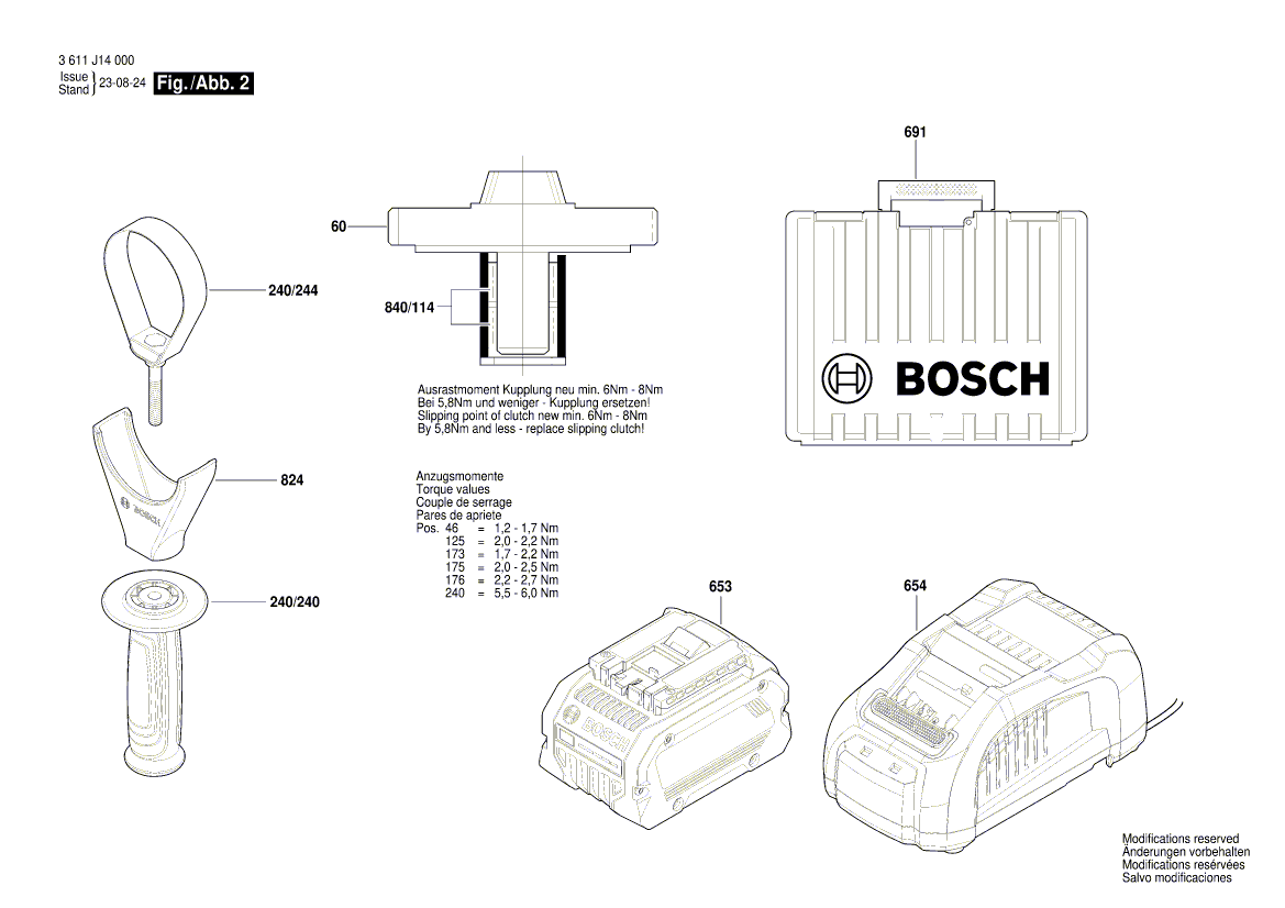 New Genuine Bosch 1600A00307 Support Disc