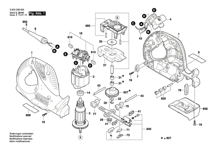 New Genuine Bosch 1600A0034U Protective Cover