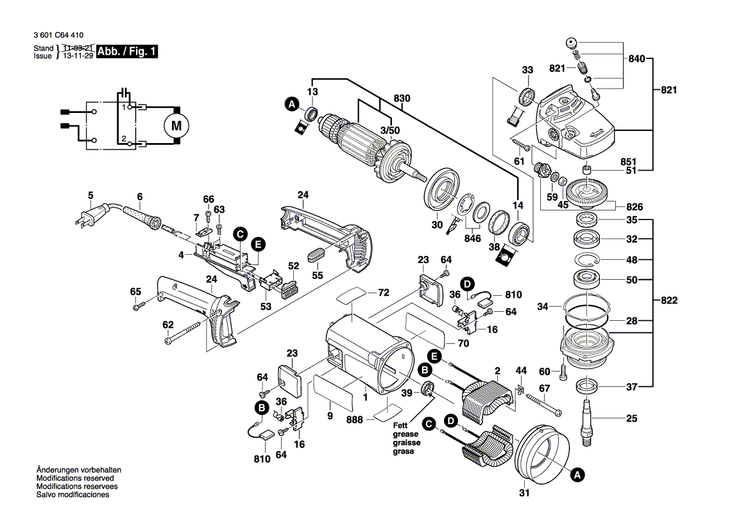 New Genuine Bosch 1600A003DA Bevel Gear Set