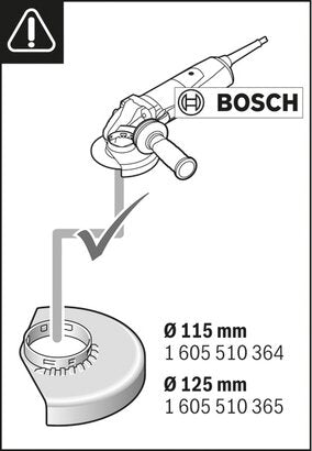 New Genuine Bosch 1600A003DK GDE 115/125 FC-T Professional System Accessories