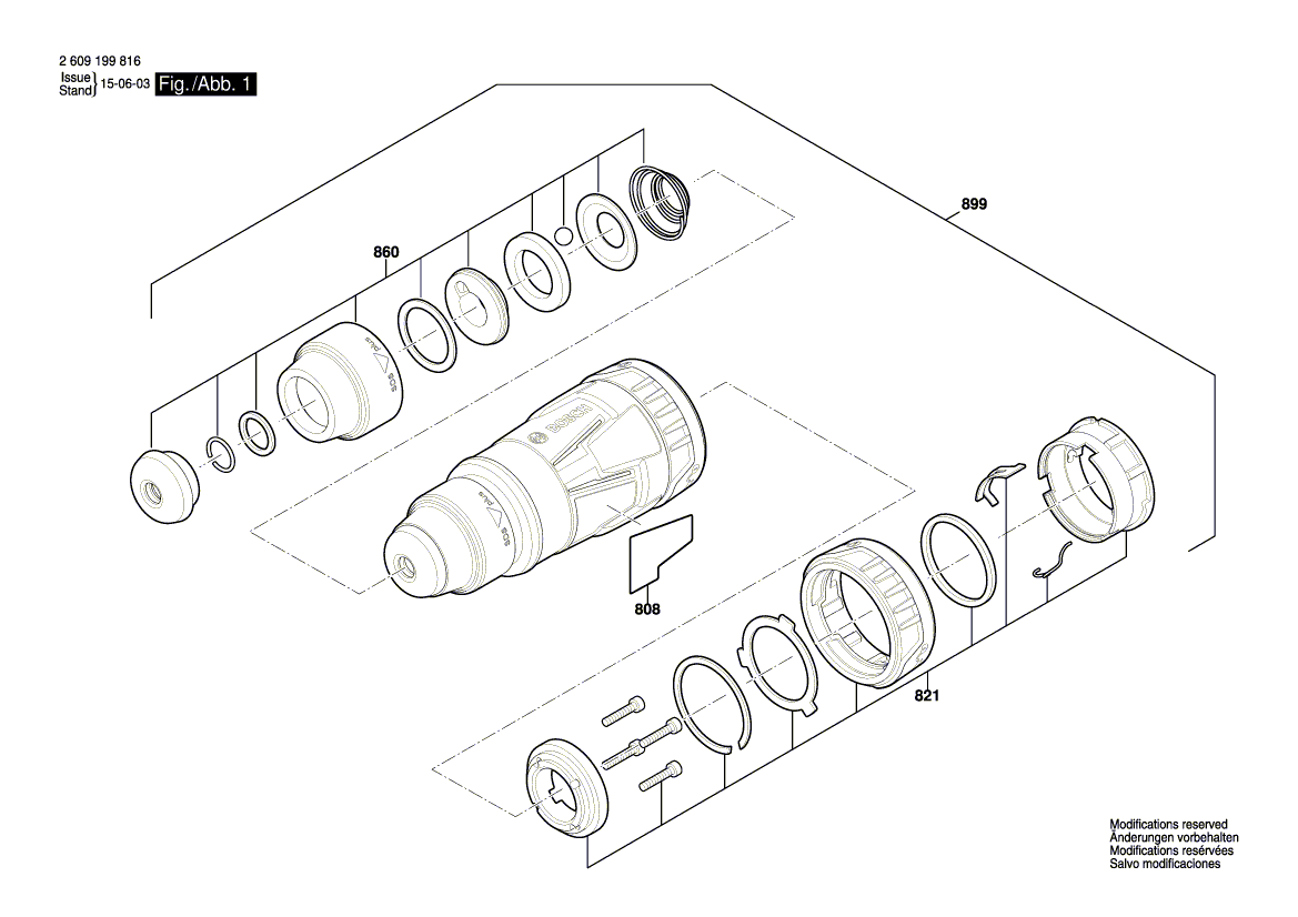 New Genuine Bosch 1600A003ND Attachment