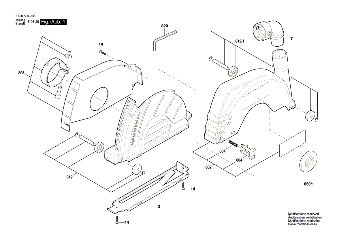 New Genuine Bosch 1600A003TS Wheel Set