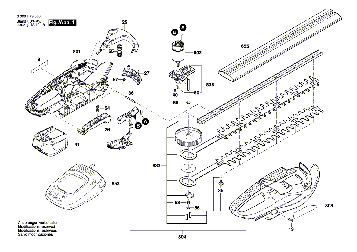 New Genuine Bosch 1600A003WC Knife Guard