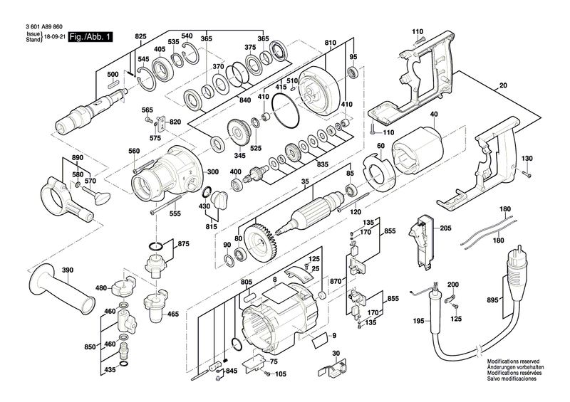 New Genuine Bosch 1600A004YX Printed Circuit Board