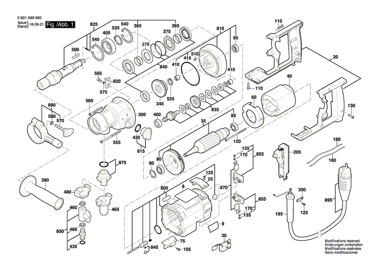 New Genuine Bosch 1600A004YZ Stranded Hook-Up Wire