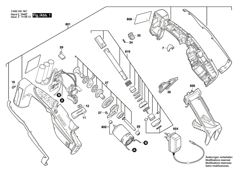 New Genuine Bosch 1600A005A2 Blade Holder