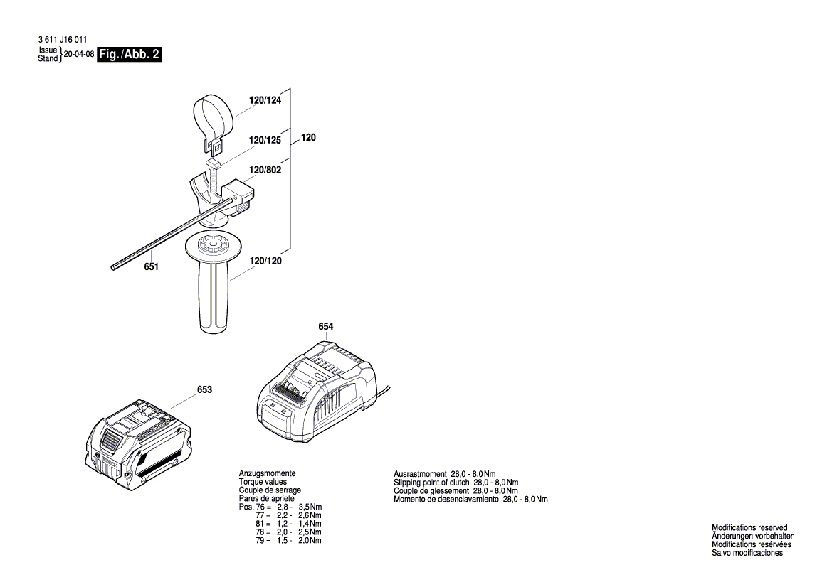 New Genuine Bosch 1600A00733 Striker