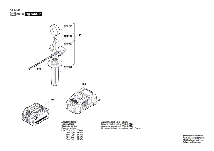 New Genuine Bosch 1600A00733 Striker