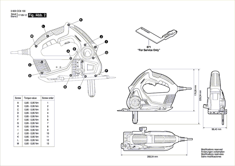 New Genuine Bosch 1600A007S9 Hinge