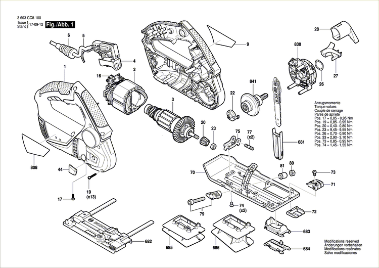 New Genuine Bosch 1600A007S9 Hinge