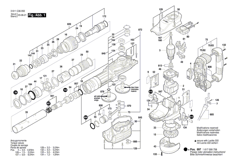 New Genuine Bosch 1600A008BL Clamping Piece