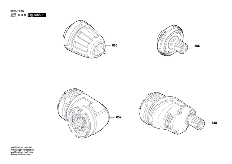 New Genuine Bosch 1600A009AN Gear Box