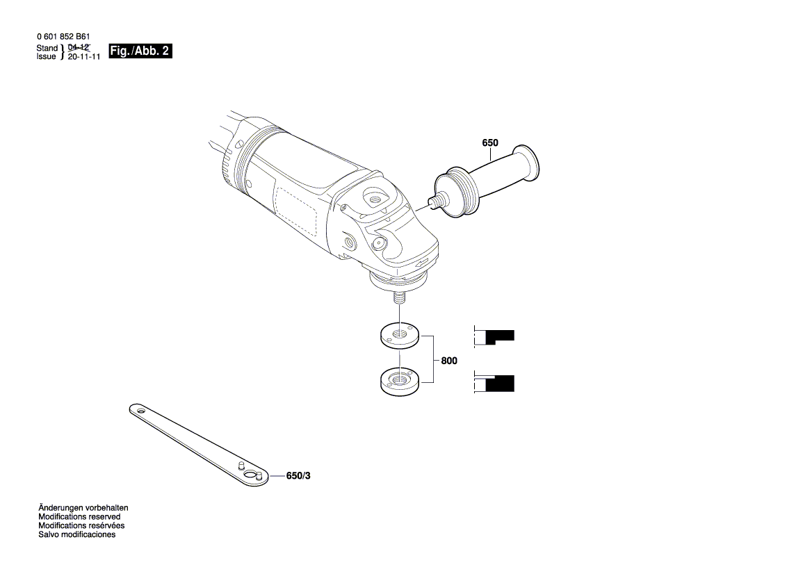 New Genuine Bosch 1600A009XV Bevel Gear Set