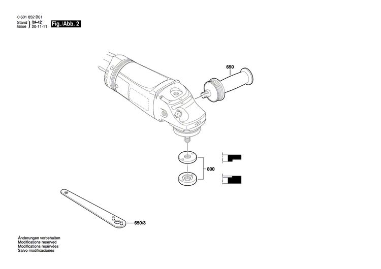 New Genuine Bosch 1600A009XV Bevel Gear Set