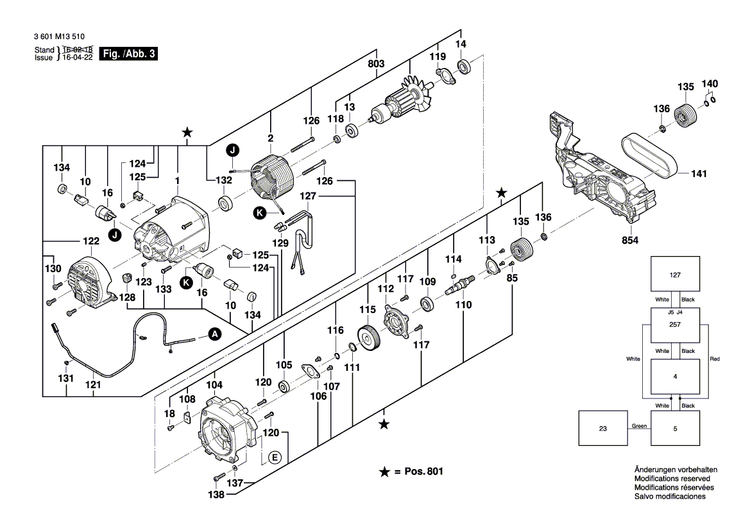 New Genuine Bosch 1600A00J3C Screw