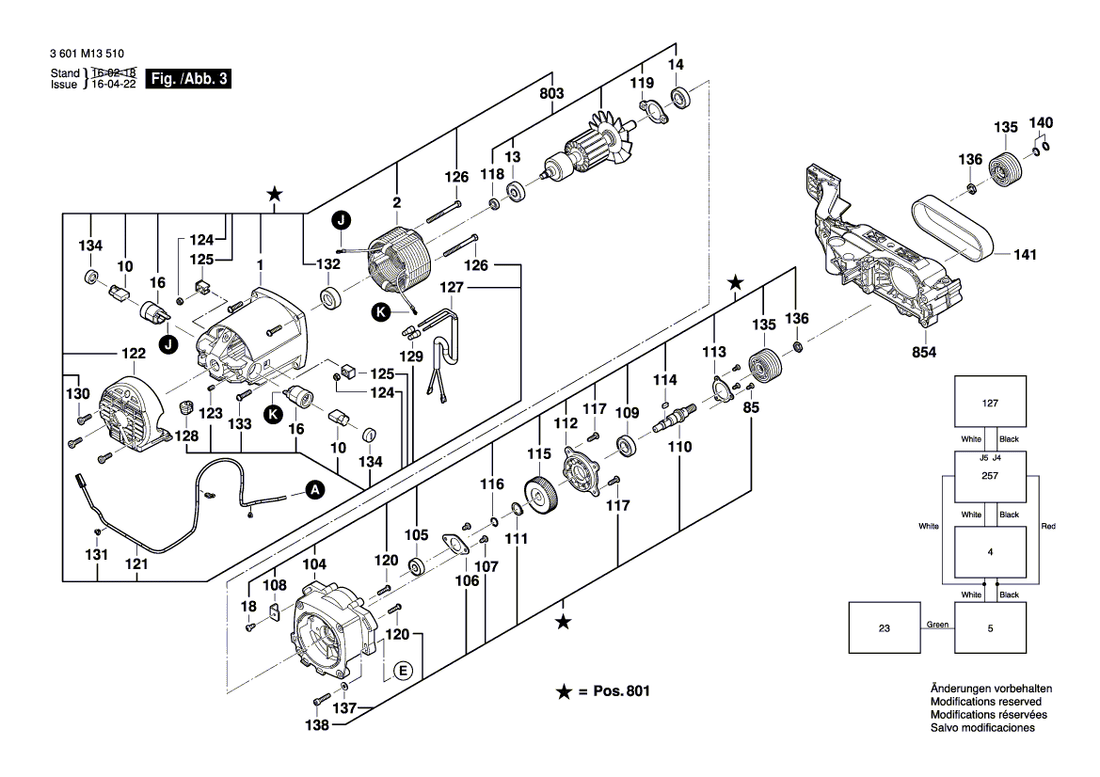 New Genuine Bosch 1600A00KZ8 Drop-In Bracket