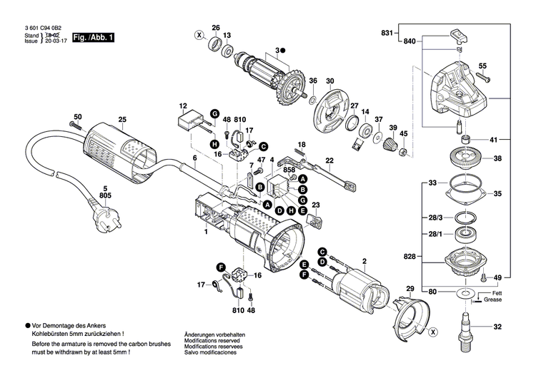 New Genuine Bosch 1600A00M3A Clamping-Flange