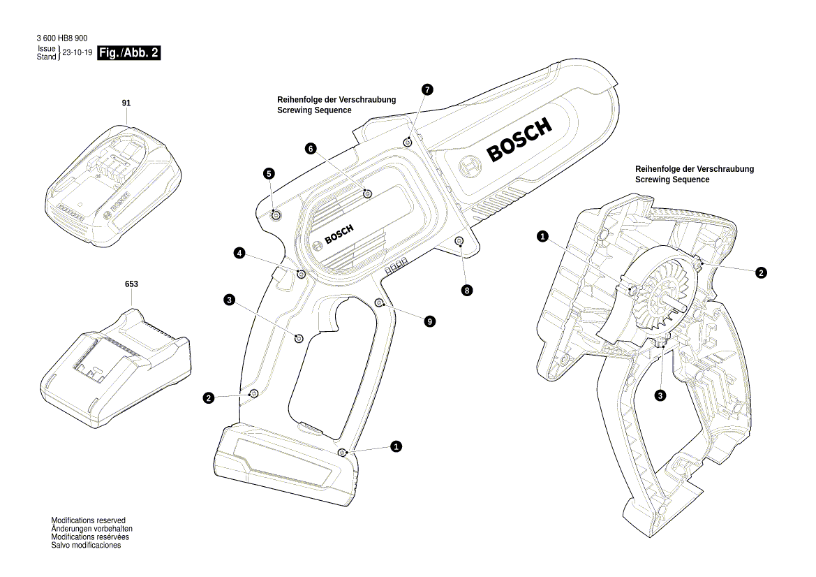 New Genuine Bosch 1600A00MJ2 Release Lever