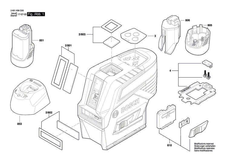 New Genuine Bosch 1600A00MS2 Adaptor plate