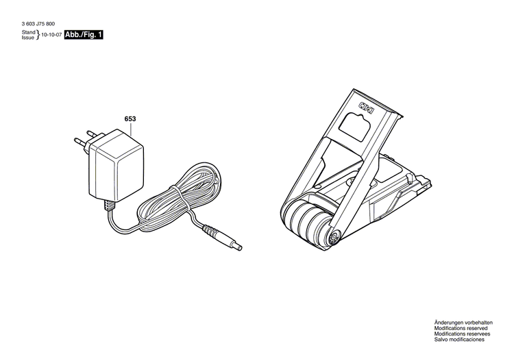 New Genuine Bosch 1600A00N58 Charger