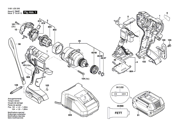 New Genuine Bosch 1600A00N62 Gear Box