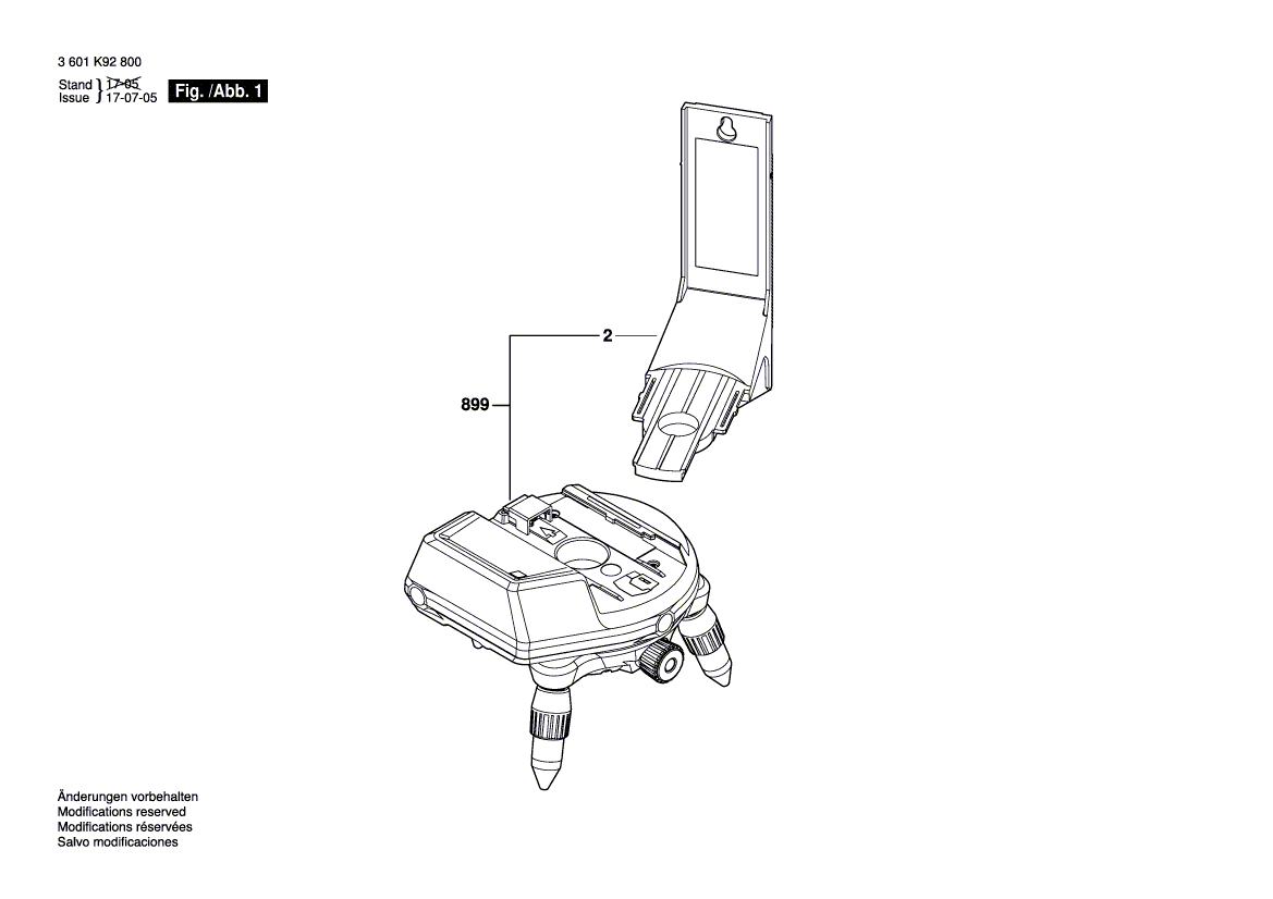 New Genuine Bosch 1600A00P6F Bracket