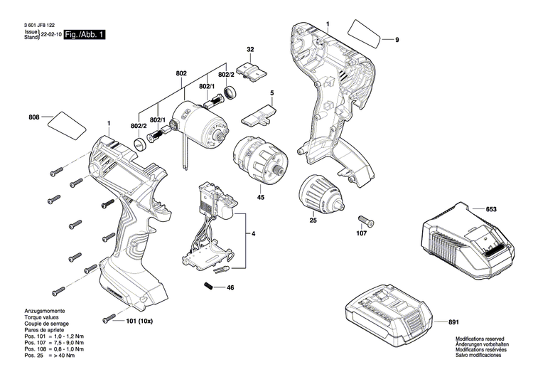 New Genuine Bosch 1600A00P8Z Gear Box