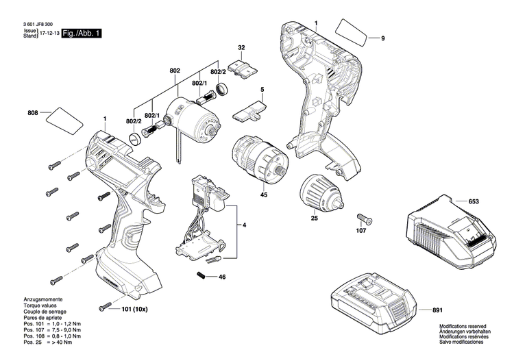 New Genuine Bosch 1600A00P90 Gear Box