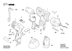 New Genuine Bosch 1600A00PE3 Motor assembly