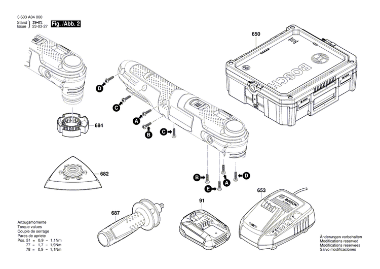 New Genuine Bosch 1600A00PG5 Electronic Module