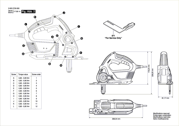 New Genuine Bosch 1600A00R7B Housing Set