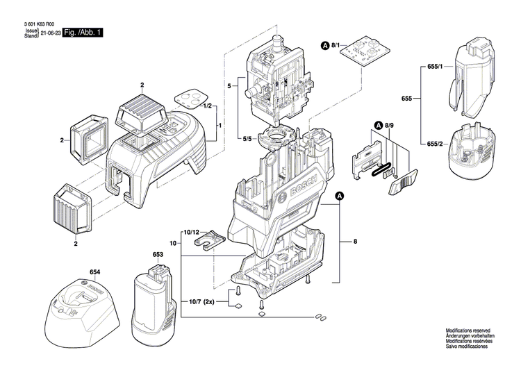 New Genuine Bosch 1600A00RK8 Assembly