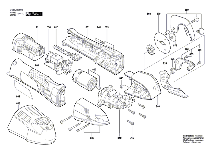 New Genuine Bosch 1600A00W99 Manufacturer's nameplate