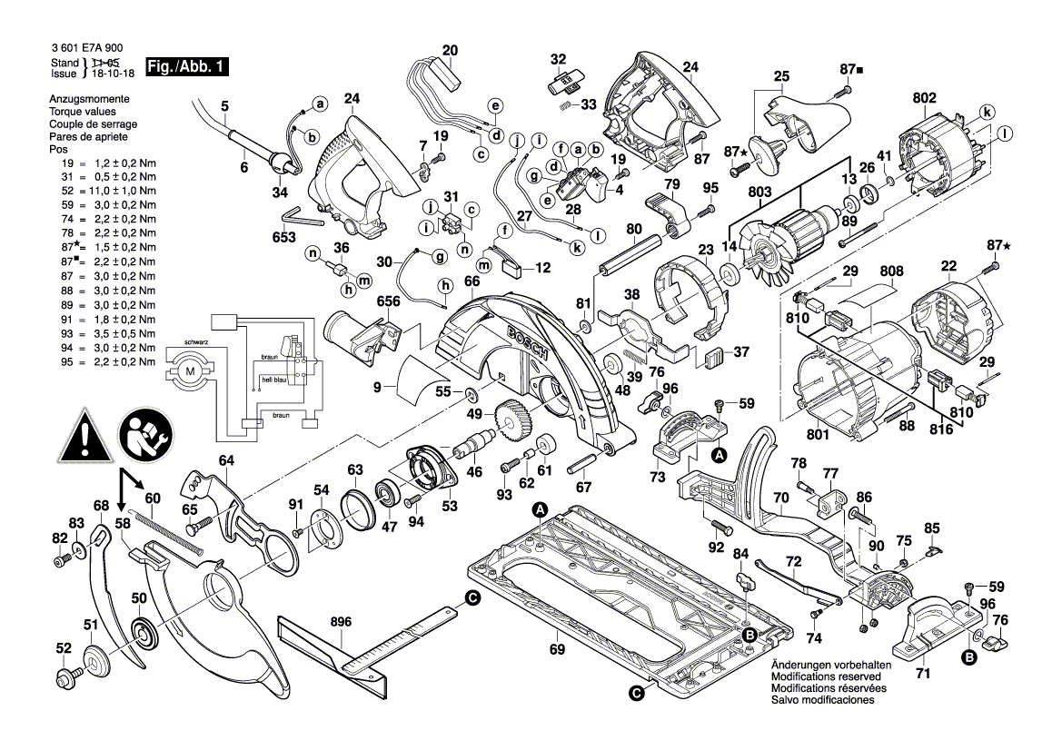 New Genuine Bosch 1600A00Y01 Hinge Bracket