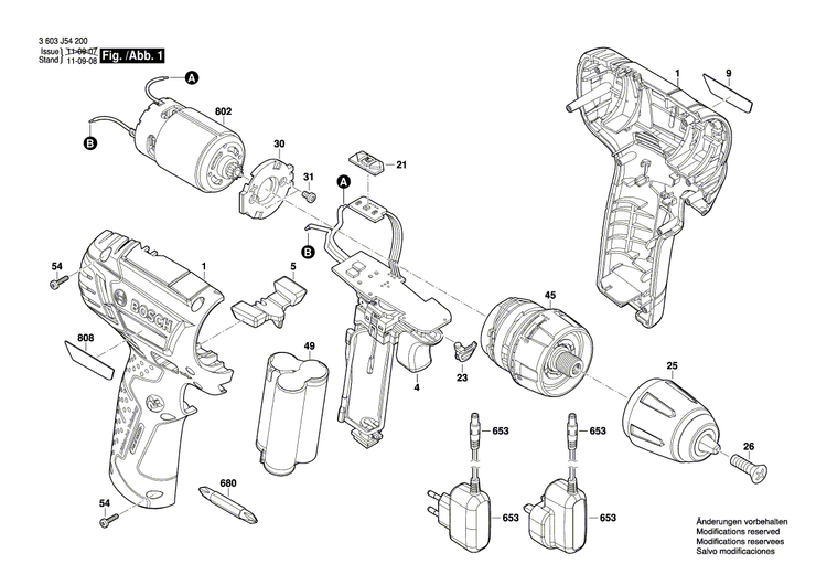 New Genuine Bosch 1600A00Y69 Gear Box