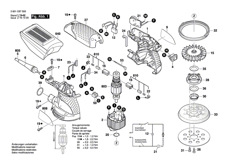 New Genuine Bosch 1600A00YA2 Nameplate
